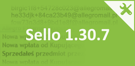 Sello 1.30.7 maskowane adresy Allegro