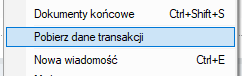 Pobierz dane transakcji Allegro