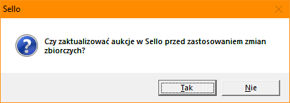 Aktualizacja danych aukcji w Sello