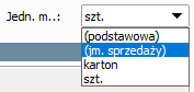 Jednostka sprzedaży w towarze